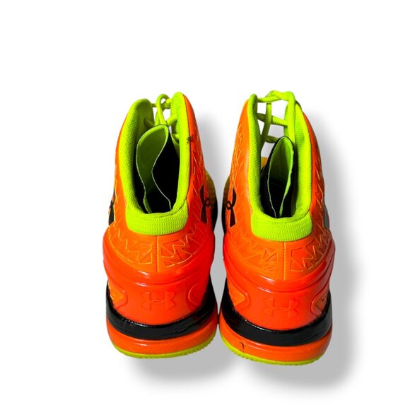 UNDER ARMOUR Men's 11.5 MICRO G DRIVE Clutch Fit Orange/Yellow/Black Basketball - Picture 6 of 11